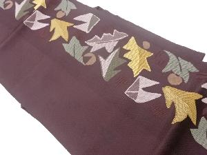 幾何学模様織出し名古屋帯